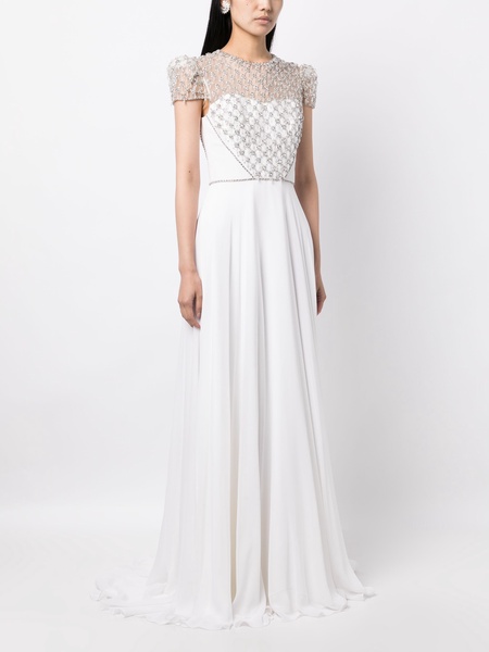 Oskari crystal-embellished gown