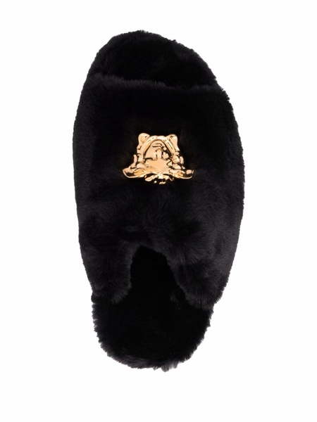 Icon faux-fur slippers