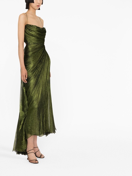 Siona draped silk dress