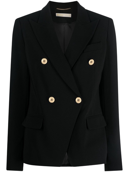 Crepe double-breasted blazer