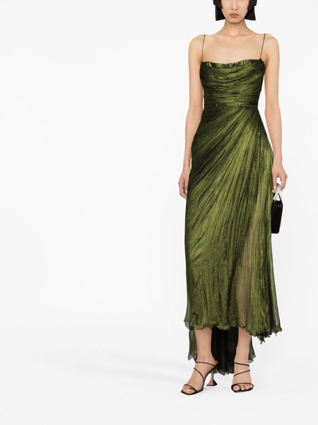 Siona draped silk dress