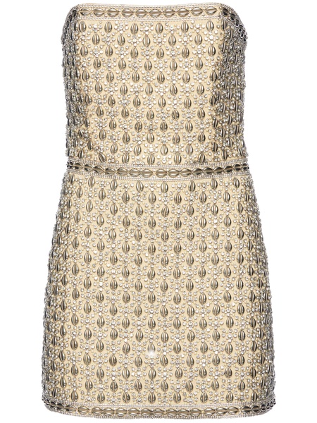 Heather crystal-embellished dress