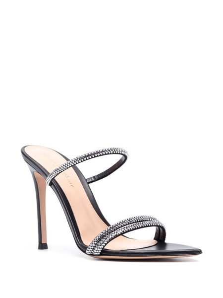 Cannes 105mm leather sandals