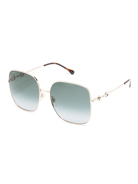 Horsebit detail square-frame sunglasses