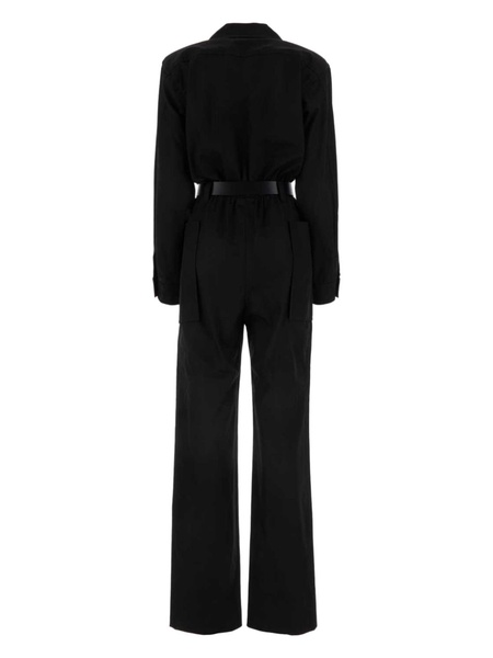 belted cotton jumpsuit