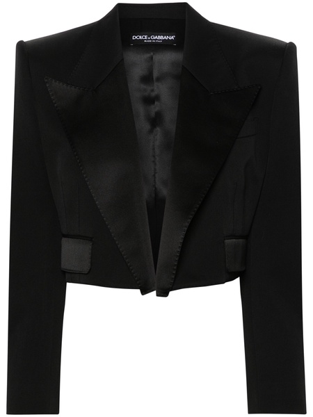 tailored cropped blazer