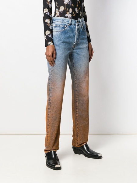 Degrade two-tone jeans