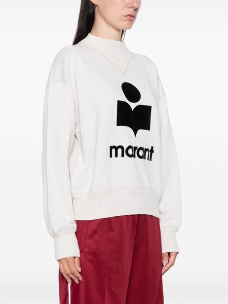 Moby flocked-logo sweatshirt