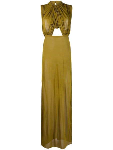 hooded cut-out maxi dress