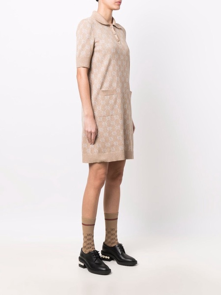 GG-jacquard polo dress