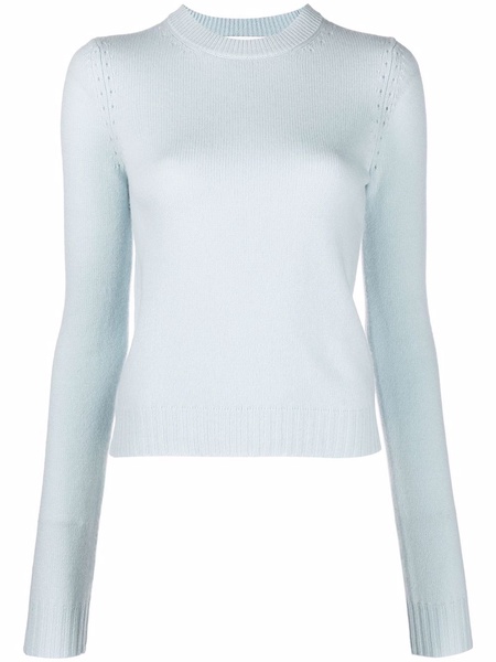 crew-neck rib-trimmed jumper