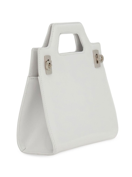 top-handle leather mini bag