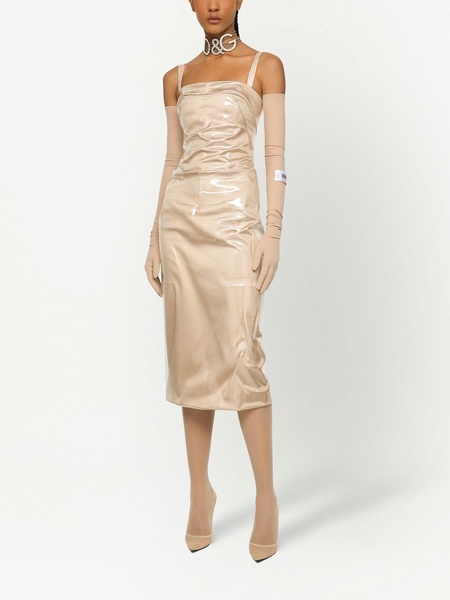 KIM DOLCE&GABBANA transparent overlay midi dress