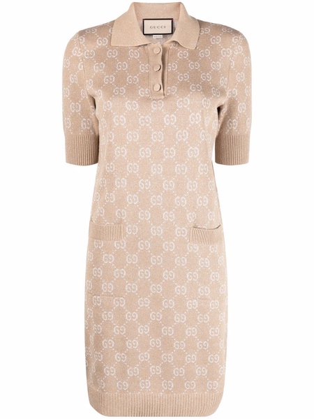 GG-jacquard polo dress