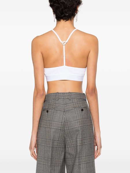 Interlocking G ribbed cropped top