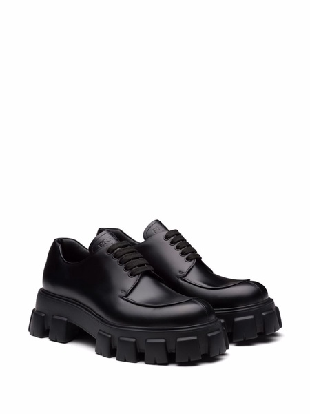 Monolith brushed leather lace-up shoes