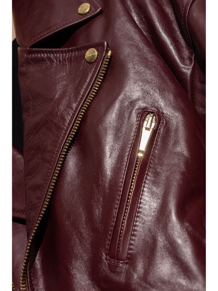 leather biker jacket