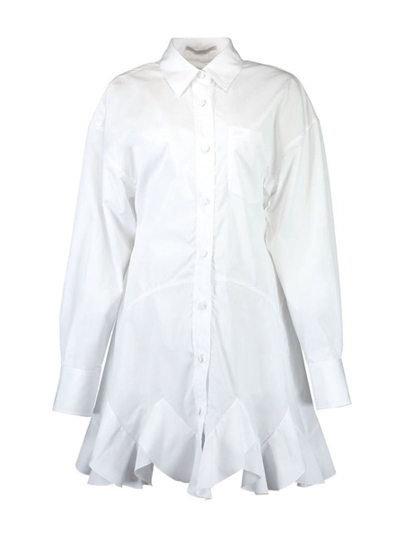 godet shirt minidress