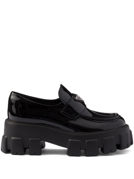 Monolith patent leather loafers