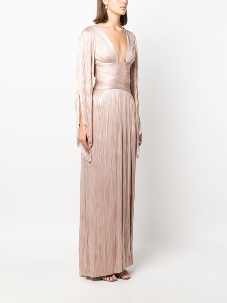 Alana pleated gown