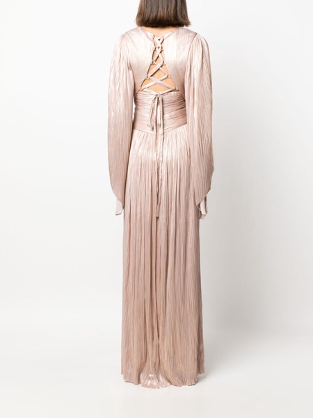 Alana pleated gown