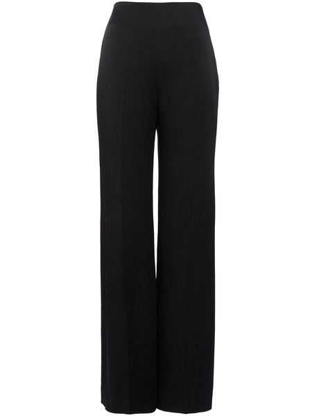 Carey wide-leg satin trousers