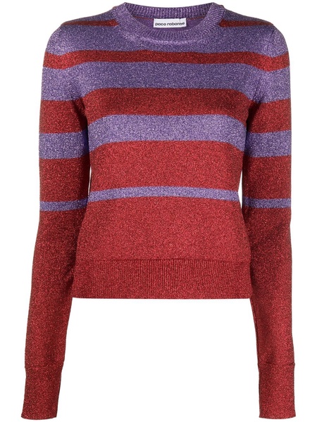 striped crew-neck jumper