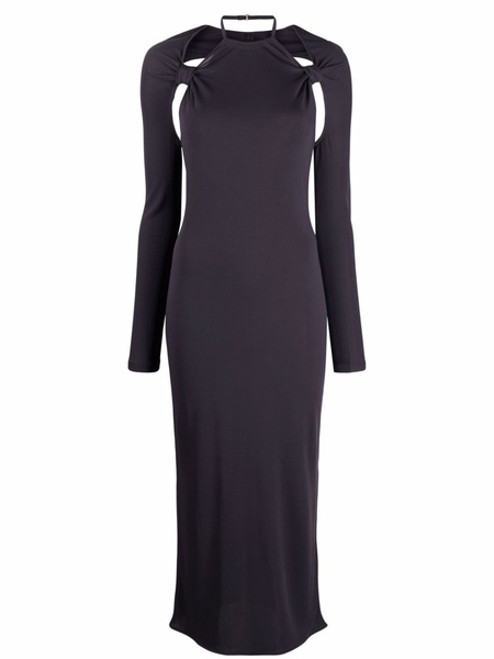 La robe Nodi knotted cut-out dress