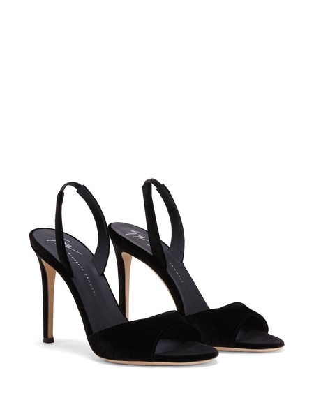 Lilibeth velvet sling-back sandals