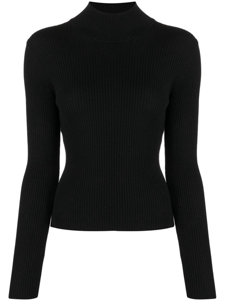 ribbed roll-neck jumper