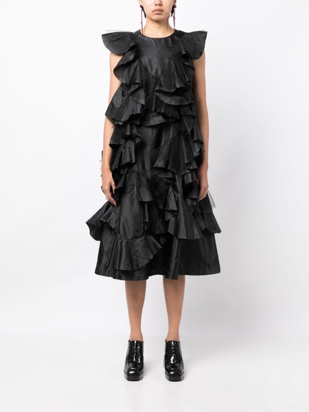 ruffled A-line dress