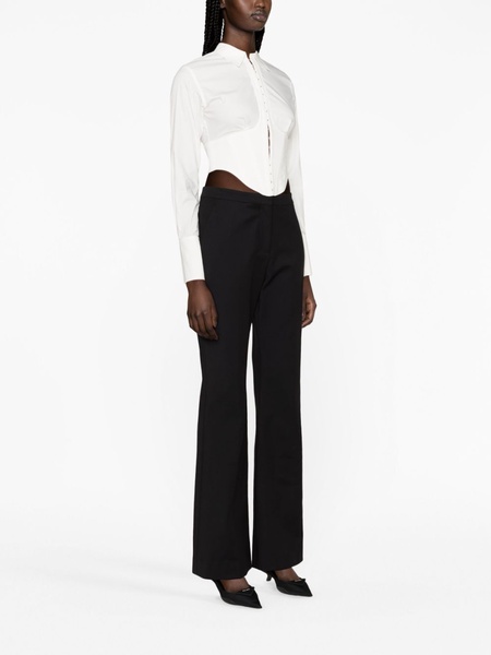 flared tailored trousers