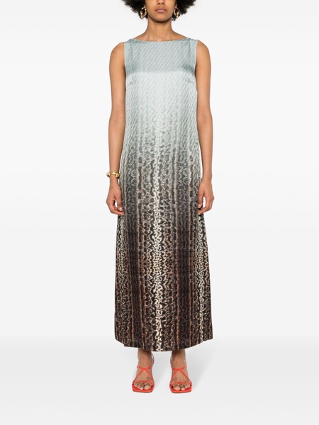 FF-jacquard snake maxi dress