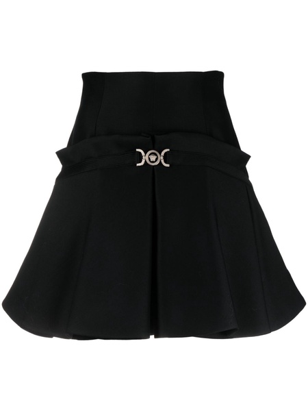 Medusa '95 box-pleat mini skirt