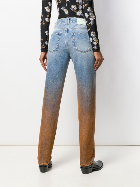 Degrade two-tone jeans