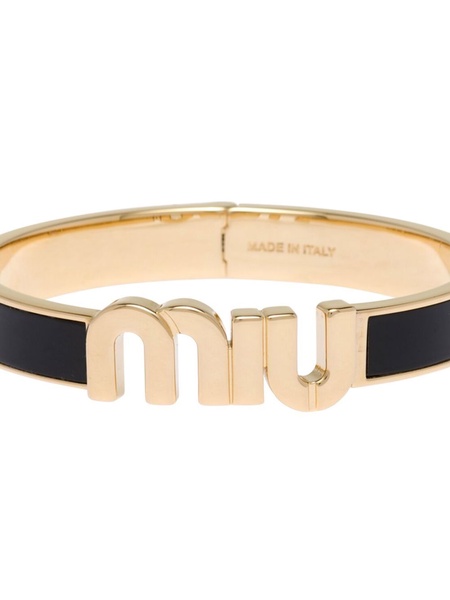 logo-plaque enamel bracelet  