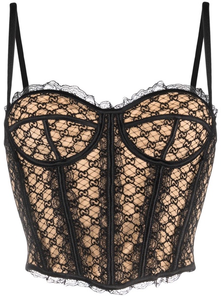 GG Net corset top