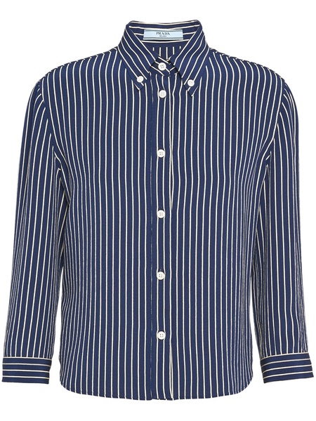 striped silk shirt