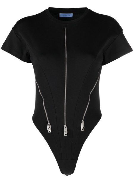 zip-detail bodysuit