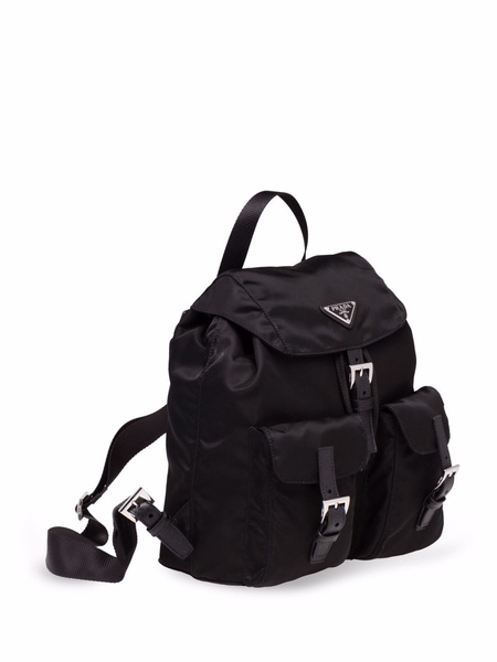 logo-plaque backpack