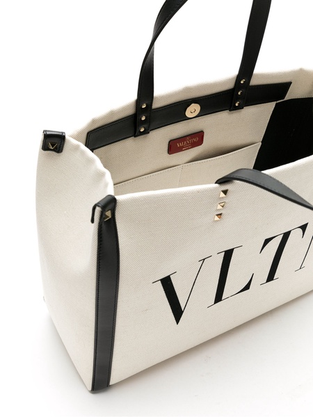 VLTN logo canvas tote