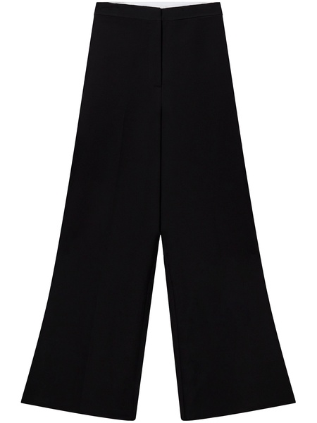 high-waisted wool trousers