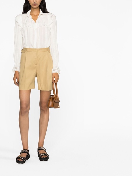 high-waist tailored shorts