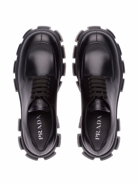 Monolith brushed leather lace-up shoes