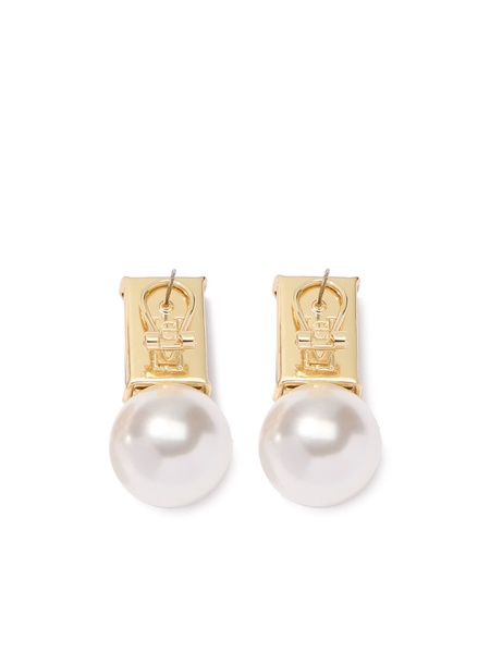 pearl-embellished earrings