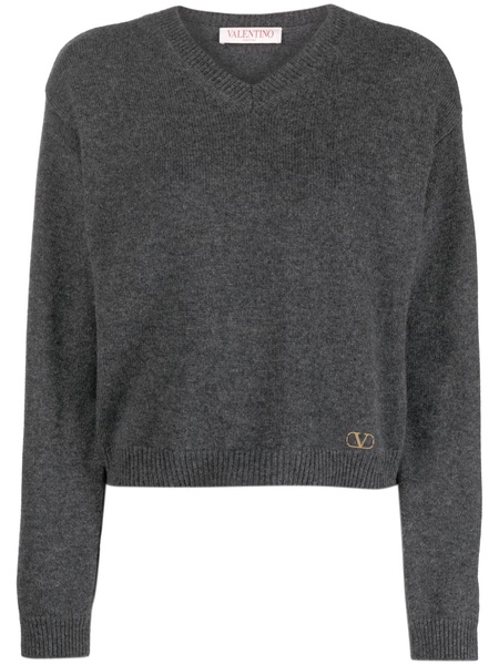 VLogo cashmere jumper