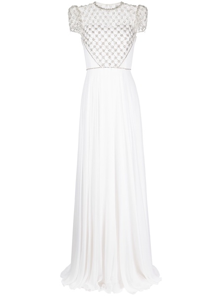 Oskari crystal-embellished gown