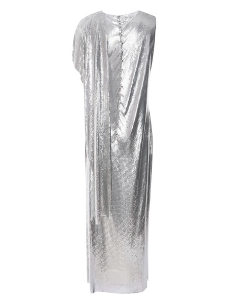 metallic mesh gown