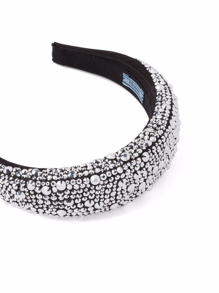 crystal-embellished satin headband