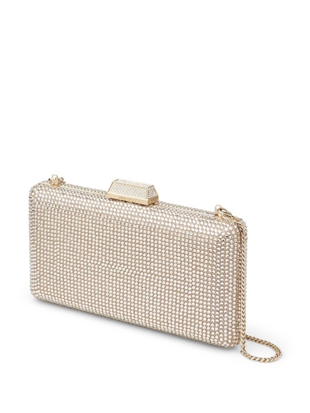 Clemmie crystal-embellished clutch bag